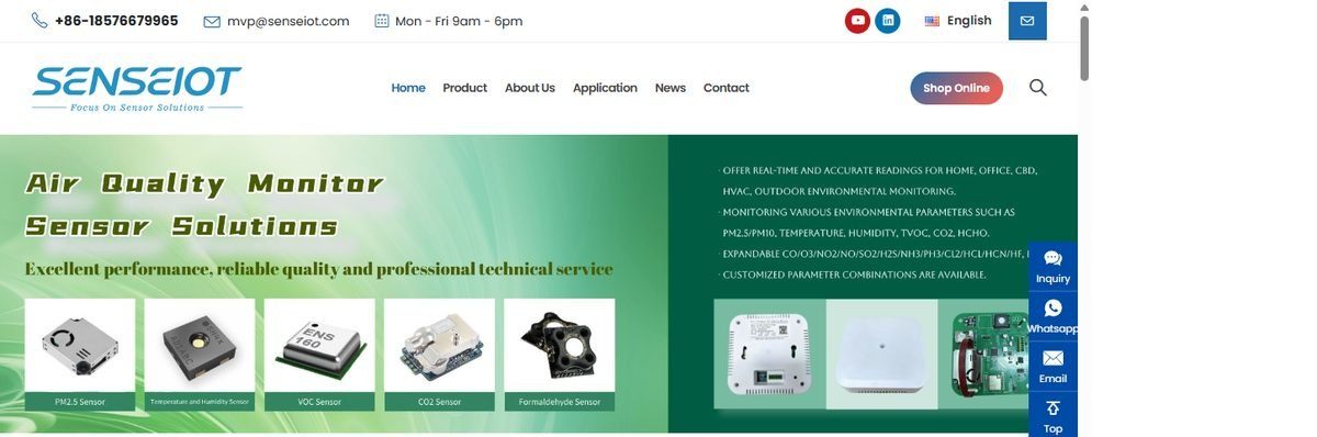 盛世物联 Senseiot 官网首页